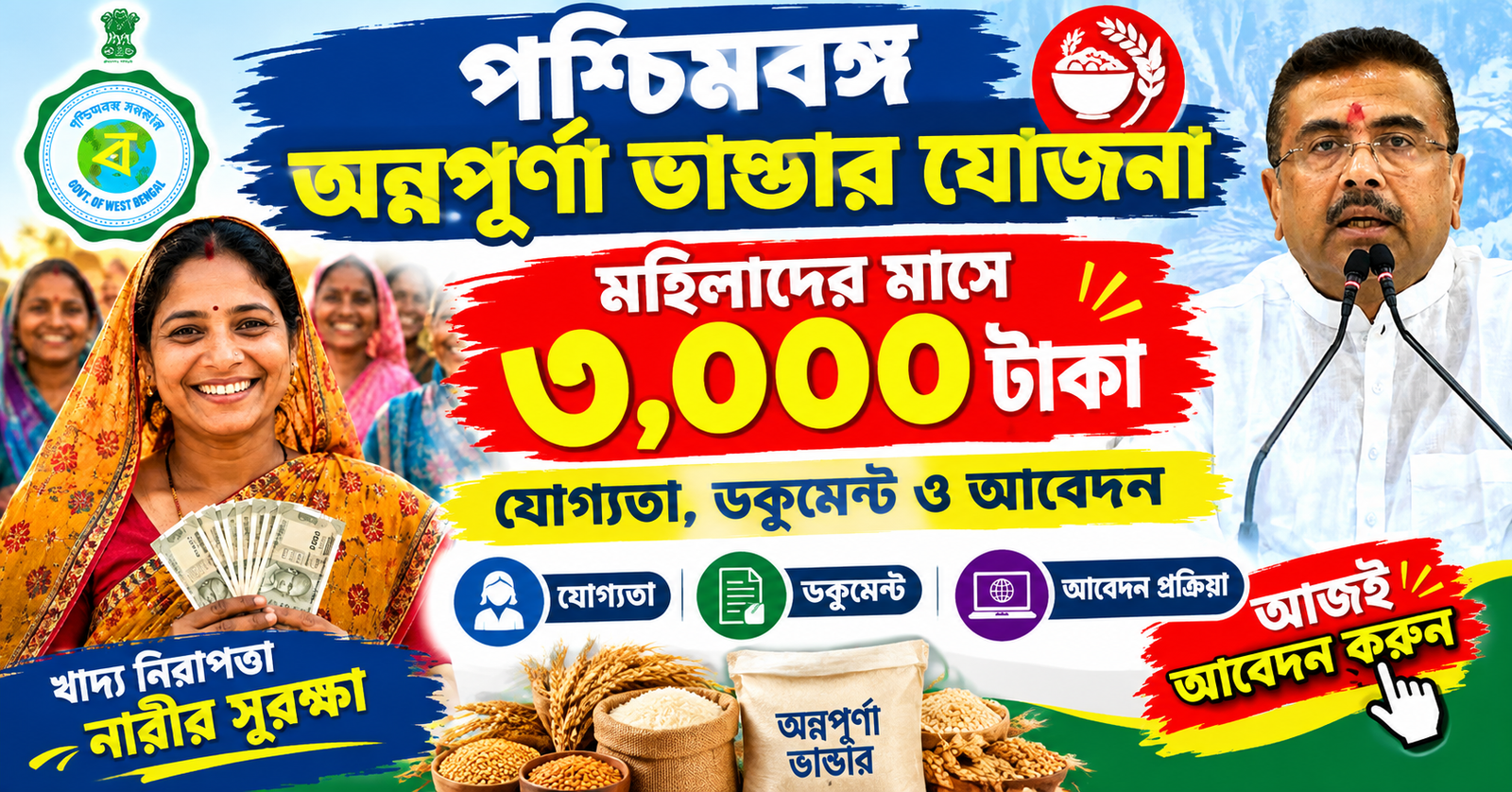 পশ্চিমবঙ্গ অন্নপূর্ণা ভাণ্ডার যোজনা